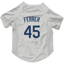 Seattle Mariners Jose Ferrer Gray Pet Jersey for Dog & Cat