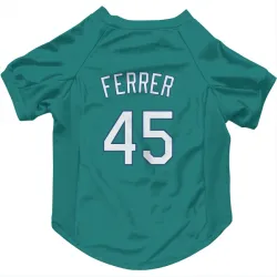 Seattle Mariners Jose Ferrer Green Pet Jersey for Dog & Cat