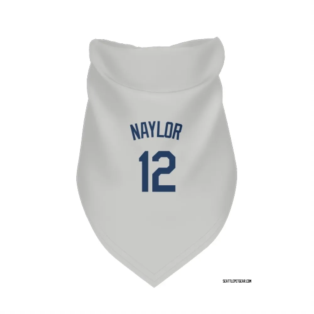 Seattle Mariners Josh Naylor Gray Pet Bandana for Dog & Cat