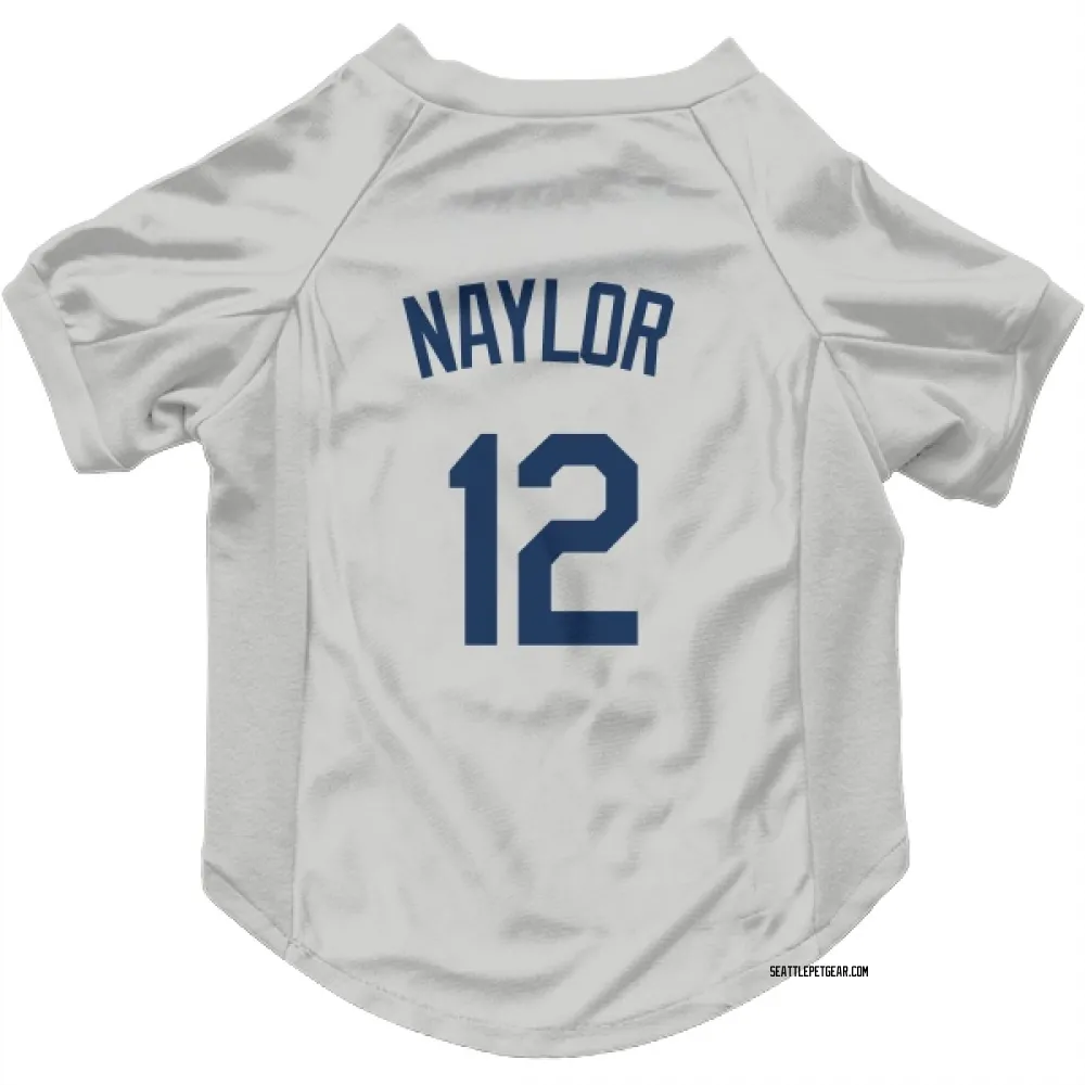 Seattle Mariners Josh Naylor Gray Pet Jersey for Dog & Cat