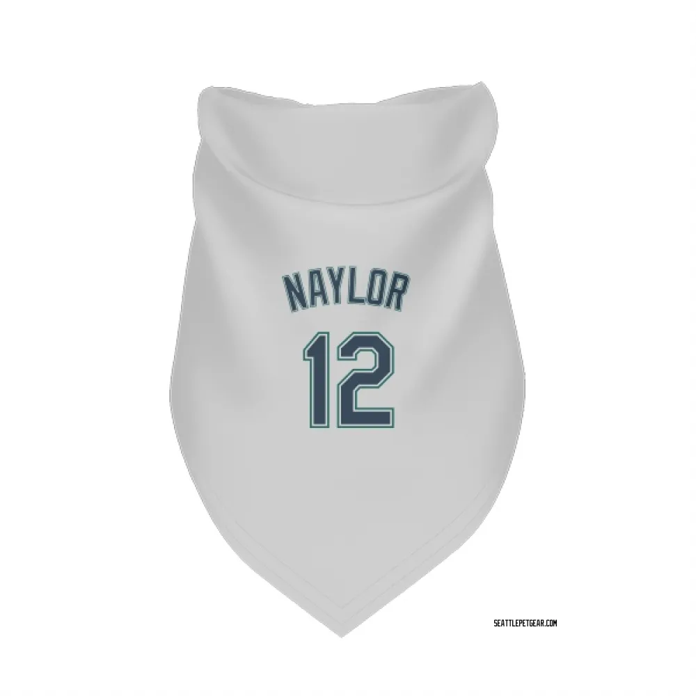 Seattle Mariners Josh Naylor White Pet Bandana for Dog & Cat