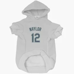 Seattle Mariners Josh Naylor White Pet Hoodie for Dog & Cat