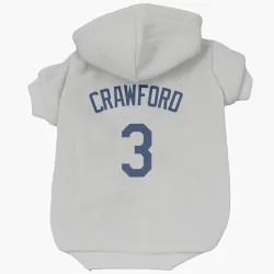 Seattle Mariners J.P. Crawford Gray Pet Hoodie for Dog & Cat