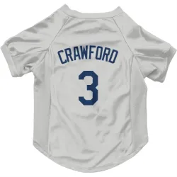 Seattle Mariners J.P. Crawford Gray Pet Jersey for Dog & Cat