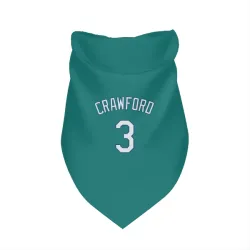 Seattle Mariners J.P. Crawford Green Pet Bandana for Dog & Cat