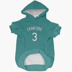 Seattle Mariners J.P. Crawford Green Pet Hoodie for Dog & Cat