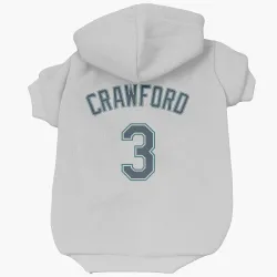 Seattle Mariners J.P. Crawford White Pet Hoodie for Dog & Cat