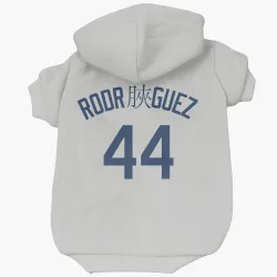 Seattle Mariners Julio Rodriguez Gray Pet Hoodie for Dog & Cat