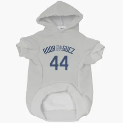Seattle Mariners Julio Rodriguez Gray Pet Hoodie for Dog & Cat