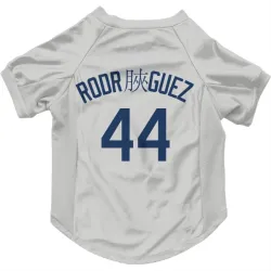 Seattle Mariners Julio Rodriguez Gray Pet Jersey for Dog & Cat