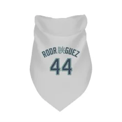 Seattle Mariners Julio Rodriguez White Pet Bandana for Dog & Cat