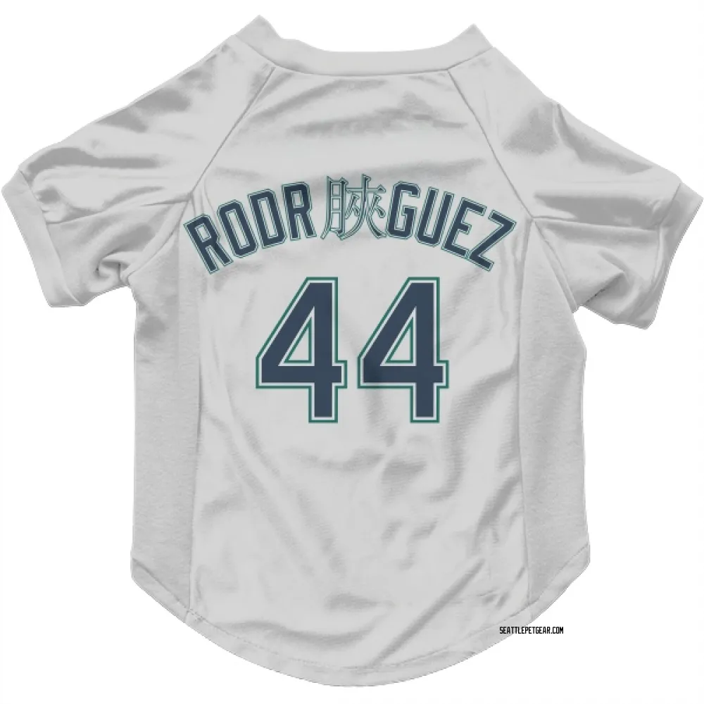 Seattle Mariners Julio Rodriguez White Pet Jersey for Dog & Cat