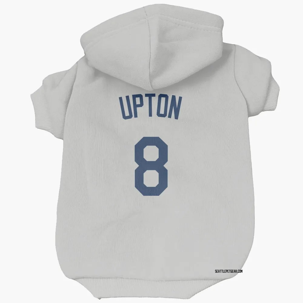 Seattle Mariners Justin Upton Gray Pet Hoodie for Dog & Cat