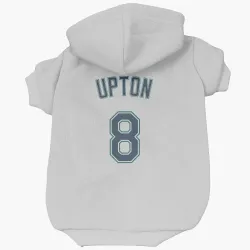 Seattle Mariners Justin Upton White Pet Hoodie for Dog & Cat