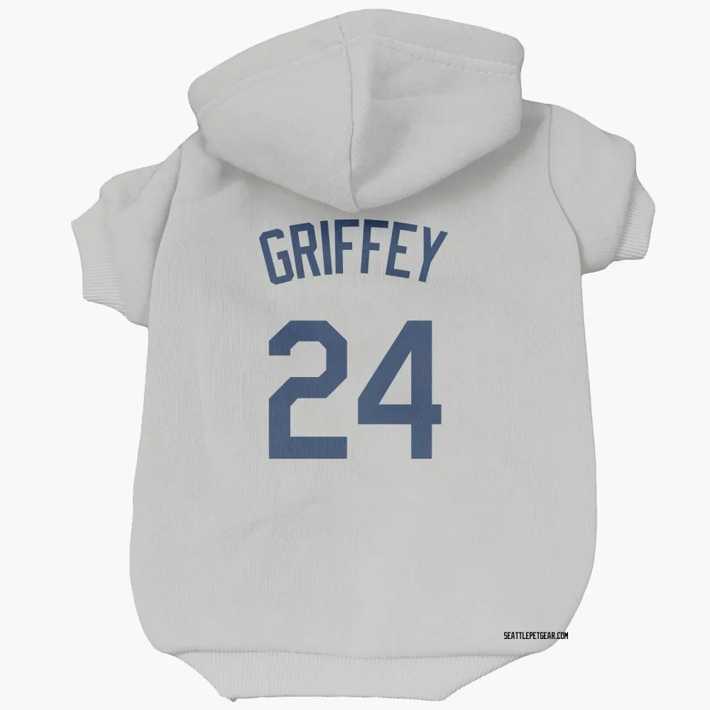 Seattle Mariners Ken Griffey Gray Pet Hoodie for Dog & Cat