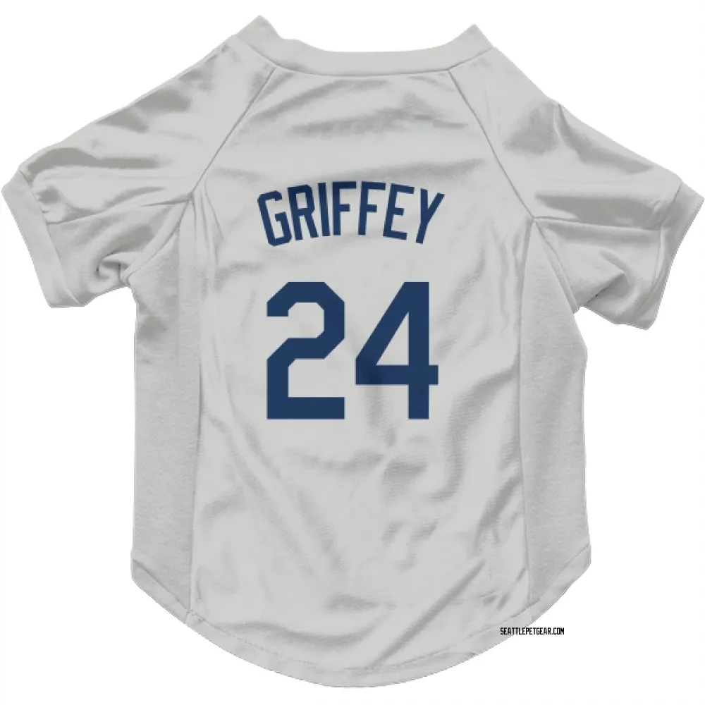 Seattle Mariners Ken Griffey Gray Pet Jersey for Dog & Cat
