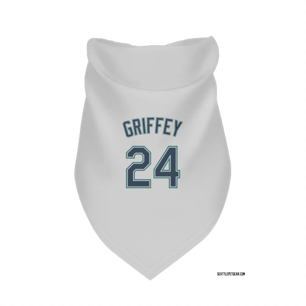 Seattle Mariners Ken Griffey White Pet Bandana for Dog & Cat