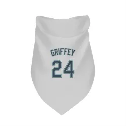 Seattle Mariners Ken Griffey White Pet Bandana for Dog & Cat