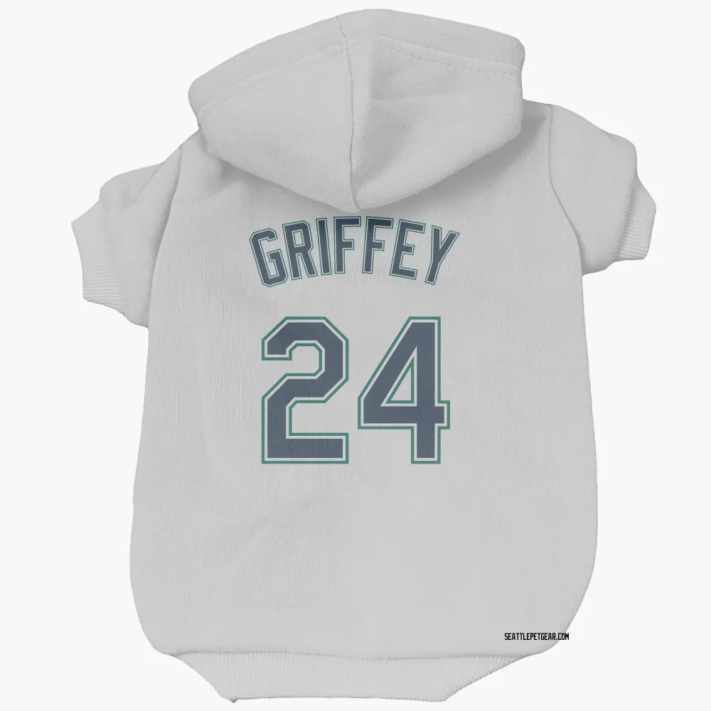 Seattle Mariners Ken Griffey White Pet Hoodie for Dog & Cat