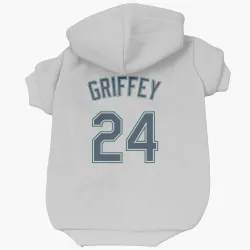 Seattle Mariners Ken Griffey White Pet Hoodie for Dog & Cat