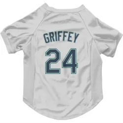 Seattle Mariners Ken Griffey White Pet Jersey for Dog & Cat