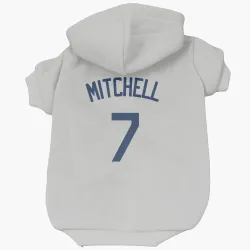 Seattle Mariners Kevin Mitchell Gray Pet Hoodie for Dog & Cat