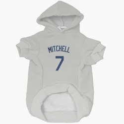 Seattle Mariners Kevin Mitchell Gray Pet Hoodie for Dog & Cat