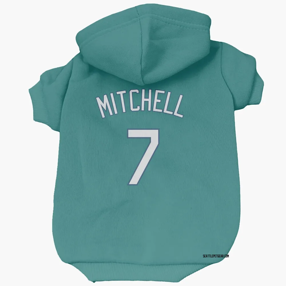 Seattle Mariners Kevin Mitchell Green Pet Hoodie for Dog & Cat