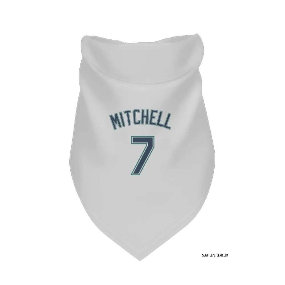 Seattle Mariners Kevin Mitchell White Pet Bandana for Dog & Cat