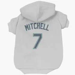 Seattle Mariners Kevin Mitchell White Pet Hoodie for Dog & Cat