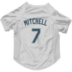 Seattle Mariners Kevin Mitchell White Pet Jersey for Dog & Cat