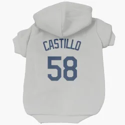 Seattle Mariners Luis Castillo Gray Pet Hoodie for Dog & Cat