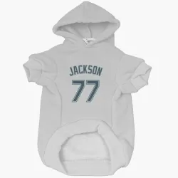 Seattle Mariners Luke Jackson White Pet Hoodie for Dog & Cat