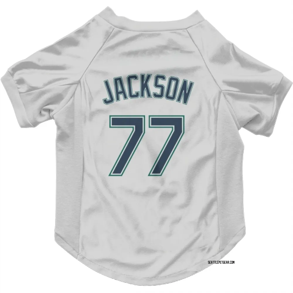 Seattle Mariners Luke Jackson White Pet Jersey for Dog & Cat