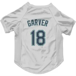 Seattle Mariners Mitch Garver White Pet Jersey for Dog & Cat