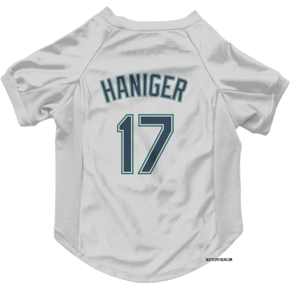 Seattle Mariners Mitch Haniger White Pet Jersey for Dog & Cat