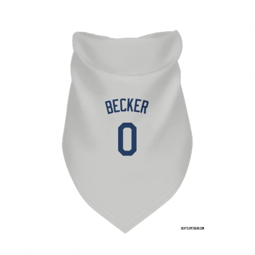 Seattle Mariners Nick Becker Gray Pet Bandana for Dog & Cat