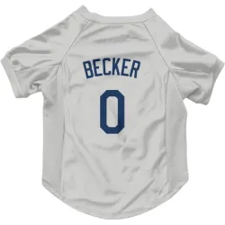 Seattle Mariners Nick Becker Gray Pet Jersey for Dog & Cat