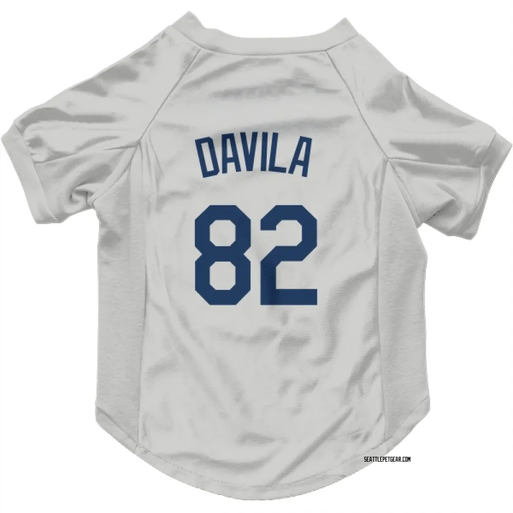 Seattle Mariners Nick Davila Gray Pet Jersey for Dog & Cat