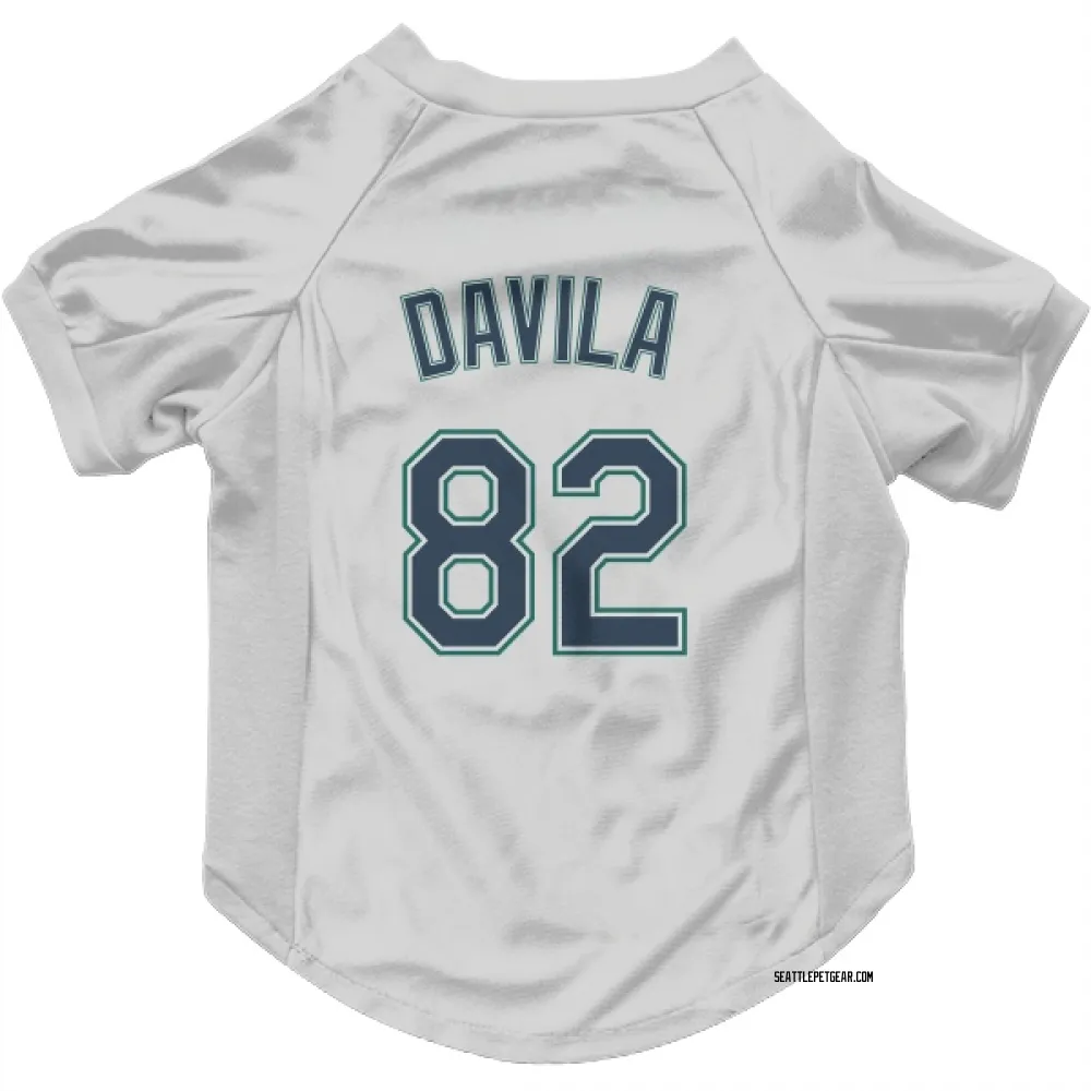 Seattle Mariners Nick Davila White Pet Jersey for Dog & Cat