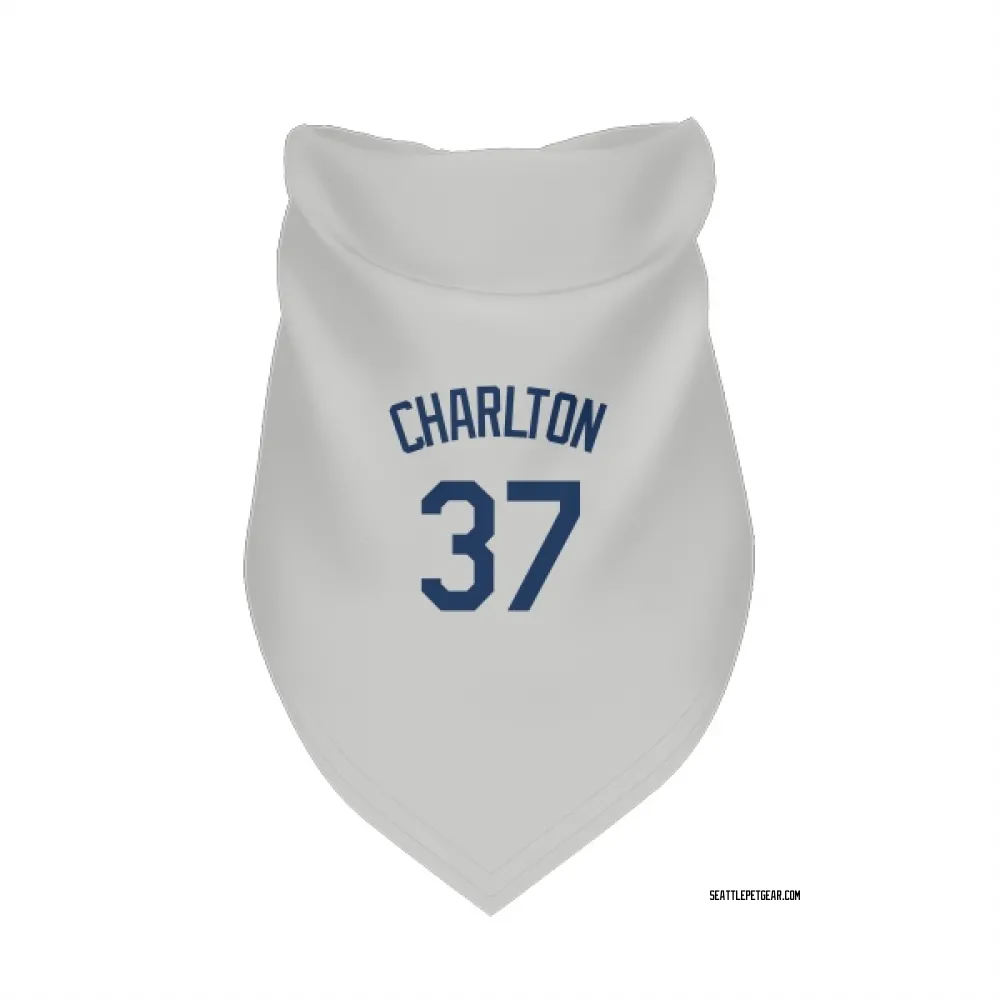 Seattle Mariners Norm Charlton Gray Pet Bandana for Dog & Cat
