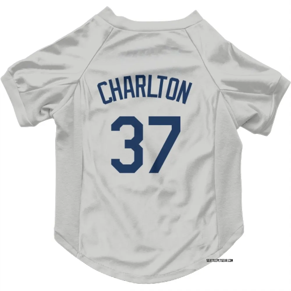 Seattle Mariners Norm Charlton Gray Pet Jersey for Dog & Cat