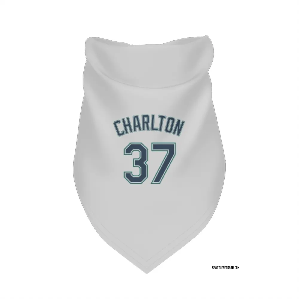 Seattle Mariners Norm Charlton White Pet Bandana for Dog & Cat
