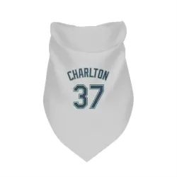 Seattle Mariners Norm Charlton White Pet Bandana for Dog & Cat