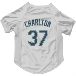 Seattle Mariners Norm Charlton White Pet Jersey for Dog & Cat