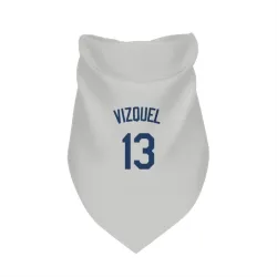 Seattle Mariners Omar Vizquel Gray Pet Bandana for Dog & Cat