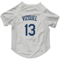 Seattle Mariners Omar Vizquel Gray Pet Jersey for Dog & Cat