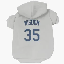 Seattle Mariners Patrick Wisdom Gray Pet Hoodie for Dog & Cat