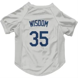 Seattle Mariners Patrick Wisdom Gray Pet Jersey for Dog & Cat