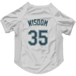 Seattle Mariners Patrick Wisdom White Pet Jersey for Dog & Cat